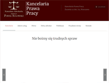 Tablet Screenshot of kancelaria-prawa-pracy.pl